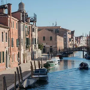 Art Painting With Canal View Apartment